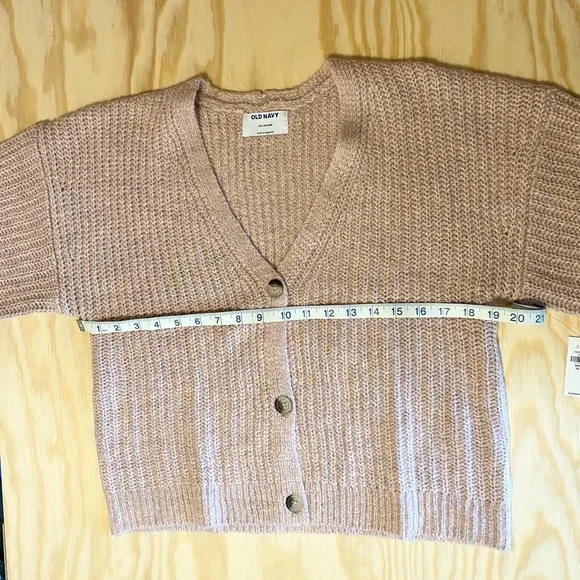 Old Navy Cozy Cardigan Sweater cropped button KIDS size GIRLS 2X (18) plus NWT - Picture 5 of 7